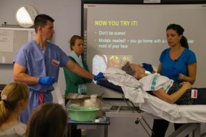 ANZABA IP JN Lecture pic Ingrid & Jonathan presenting hands on